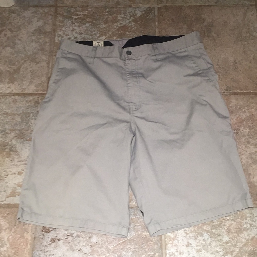 Light gray Volcom shorts.  Size 36. GUC